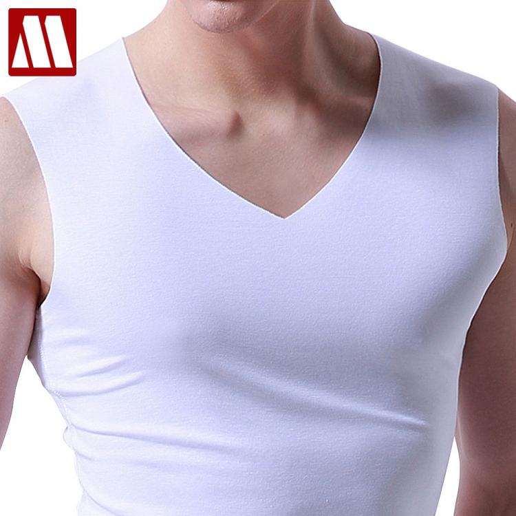 all in one place בגדי גברים 3Pieces/Lot Seamless Sleeveless Undershirt Tank Top Men Fitness Shirts Mens Bodybuilding Workout Vest Factory Outlet V Neck