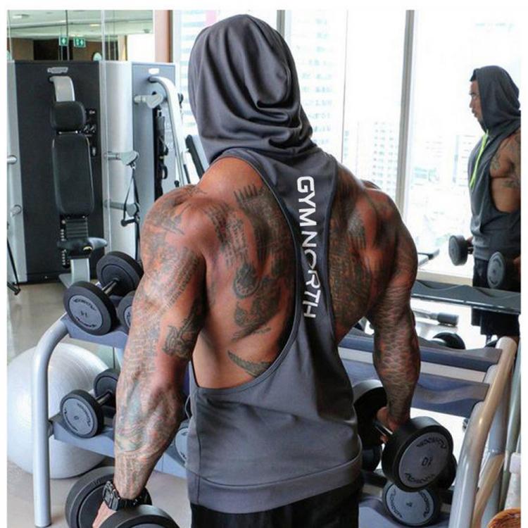 all in one place בגדי גברים Mens Sleeveless Hooded Tank Tops Gym Hoodie Bodybuilding Workout Stringer Shirt Quick Dry Fitness Man Singlet Summer Casual Vest
