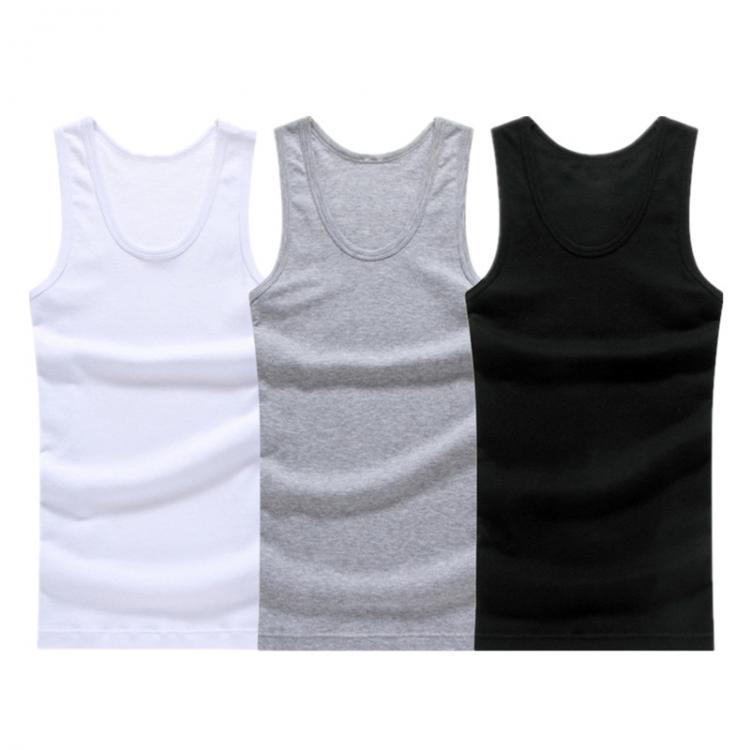 all in one place בגדי גברים 3Pcs/lot Man's Cotton Solid Seamless Underwear Brand Clothing Mens Sleeveless Tank Vest Comfortable Undershirt Mens Undershir