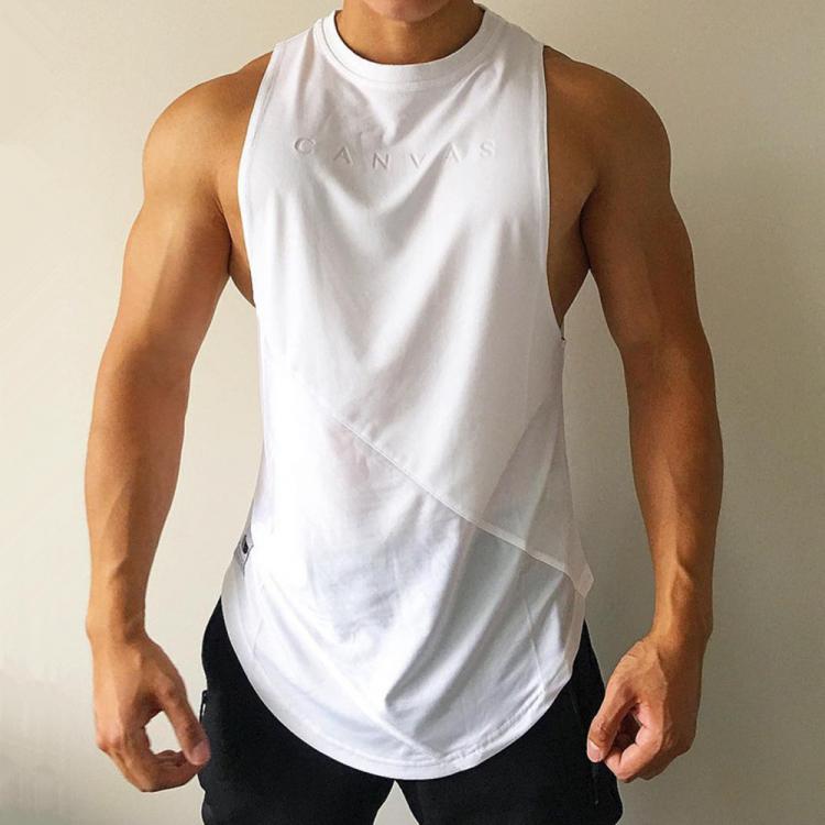 all in one place בגדי גברים NEW Bodybuilding Sporty Tank Tops Men Gyms Fitness Workout Sleeveless Shirt Male Stringer Singlet Summer Casual Loose Undershirt