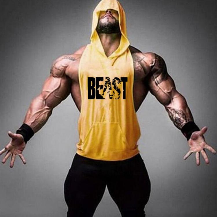 all in one place בגדי גברים Brand Gym Clothing Fitness Men Cotton Tanktop with hooded Mens Bodybuilding Stringers Tank Tops workout Singlet Sleeveless Shirt