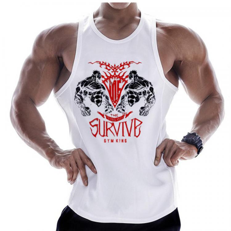 all in one place בגדי גברים Mens Bodybuilding Cotton Tank Tops Gyms Fitness Workout Sleeveless Shirt Clothes Casual Print Stringer Singlet Male Summer Vest