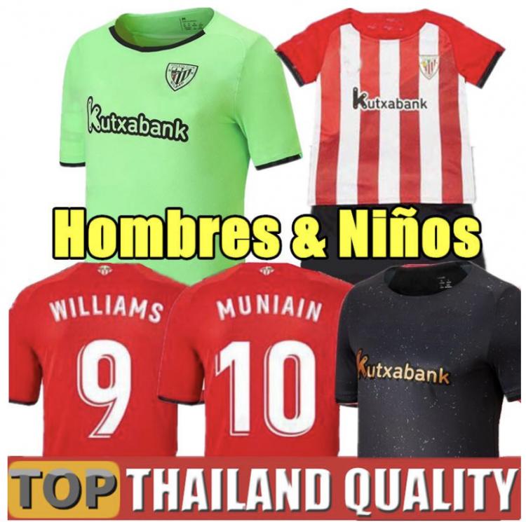 all in one place בגדי גברים Camiseta de fútbol de bilbao para hombre y niño, camiseta atlética final, WILLIAMS, MUNIAIN, 2021, 2022