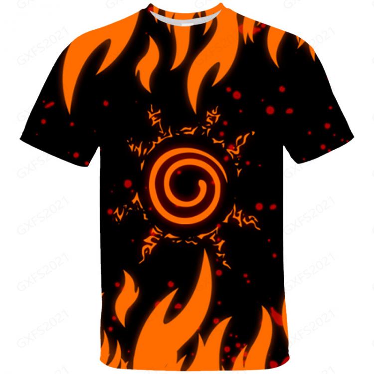 all in one place בגדי גברים Japanese Animation Series Uzumaki -Naruto Latest 3D Printing T-Shirt Summer Men's Women's Street  Essential High Quality
