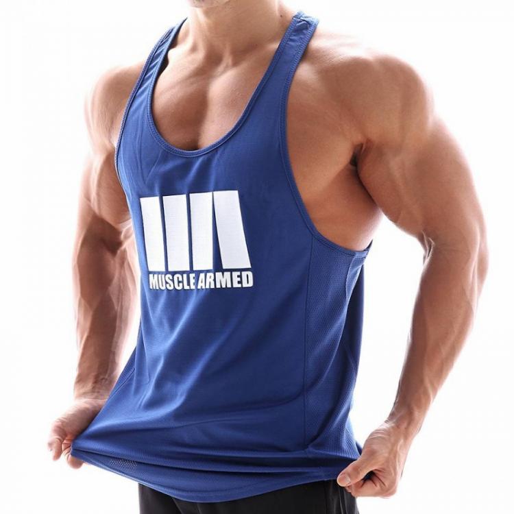 all in one place בגדי גברים Summer Men Gyms Tank Top Fitness Workout Singlet Sling Vest Male Bodybuilding printing sleeveless Shirt Man Brand gym clothing