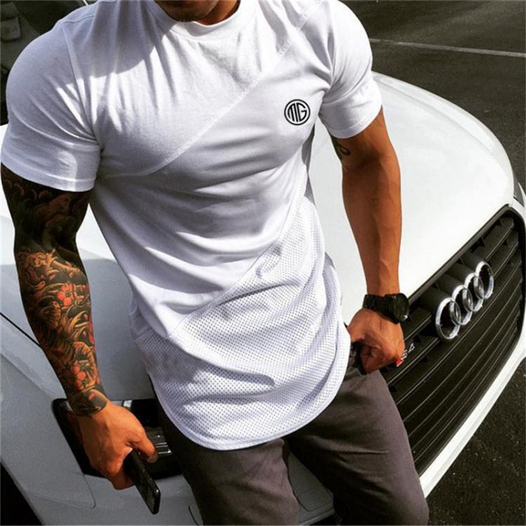all in one place בגדי גברים Brand Mens muscle T shirt bodybuilding fitness men tops cotton singlets Plus Big size TShirt Cotton Mesh Short Sleeve Tshirt