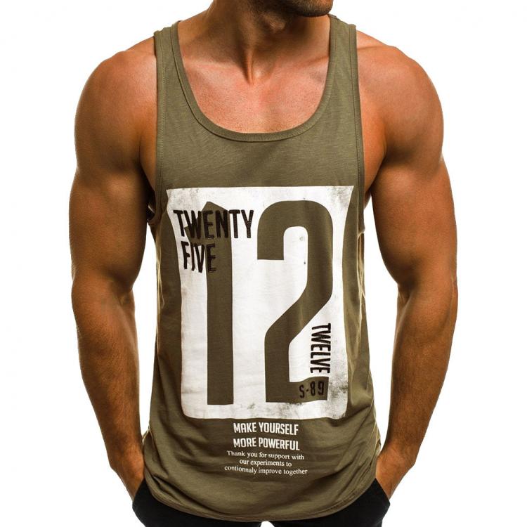 all in one place בגדי גברים CHAMSGEND Tank Tops Letter Printed Men Sleeveless Tanktops For Boys Bodybuilding Clothing Undershirt Fitness Stringer 5.JAN.15