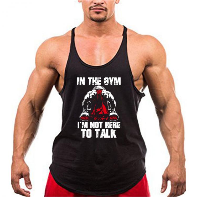 all in one place בגדי גברים Bodybuilding Stringer Tank Tops Men Anime funny summer Tops No Pain No Gain vest Fitness clothing Cotton gym singlets
