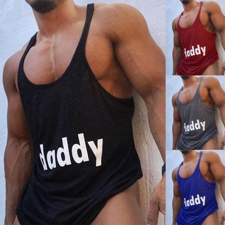 all in one place בגדי גברים Men's Gym Workout Bodybuilding Tank Tops Cotton Y Back Fitness Print Singlet Tee