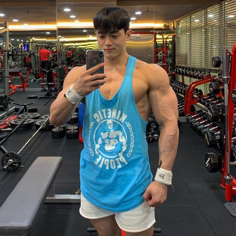all in one place בגדי גברים Gym Sleeveless Shirt Men Bodybuilding Tank Tops Fitness Workout Cotton Print Singlet Stringer Undershirt Male Casual Summer Vest