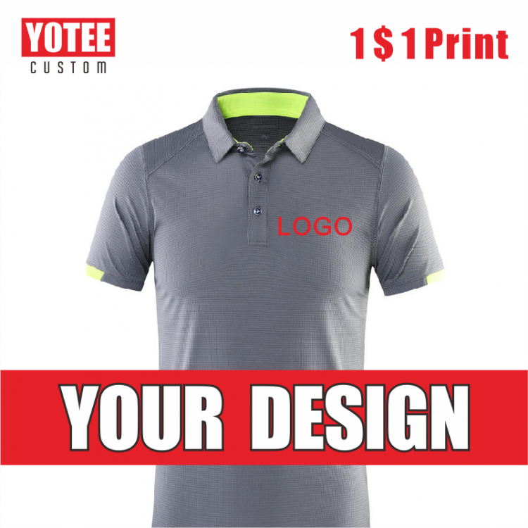 all in one place בגדי גברים Yotee2021Quick-Drying Polo Shirts Polo Men Custom Golf Group Personal Customized Logo Embroidery Unisex Style