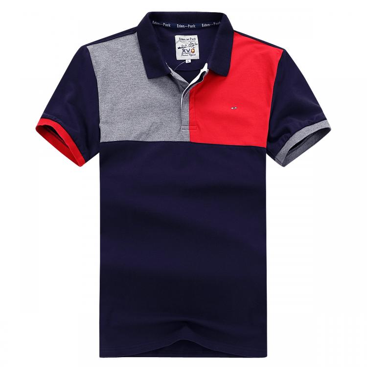 all in one place בגדי גברים Eden Men's Polo Short Summer Park Homme Polo 97% Cotton 3%spandex Stretch Fabric Comfortable Casual Fashion Daily Big Size 3X
