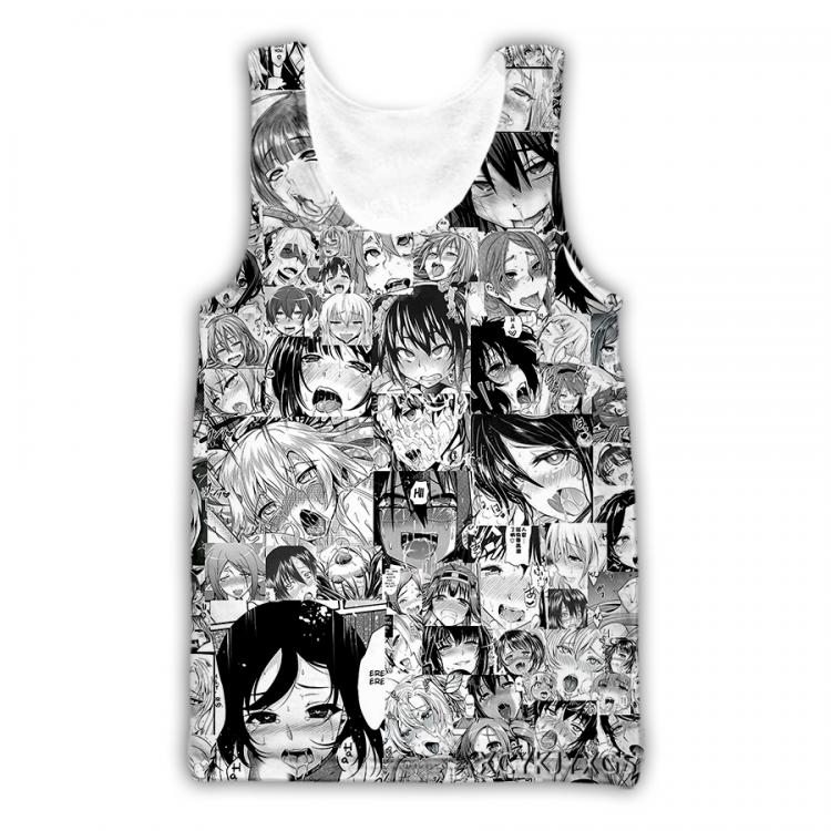 all in one place בגדי גברים xinchenyuan New Men/Women 3D Printed Anime Ahegao Casual Vest Fashion Streetwear Men Loose Sporting Tank Top D30