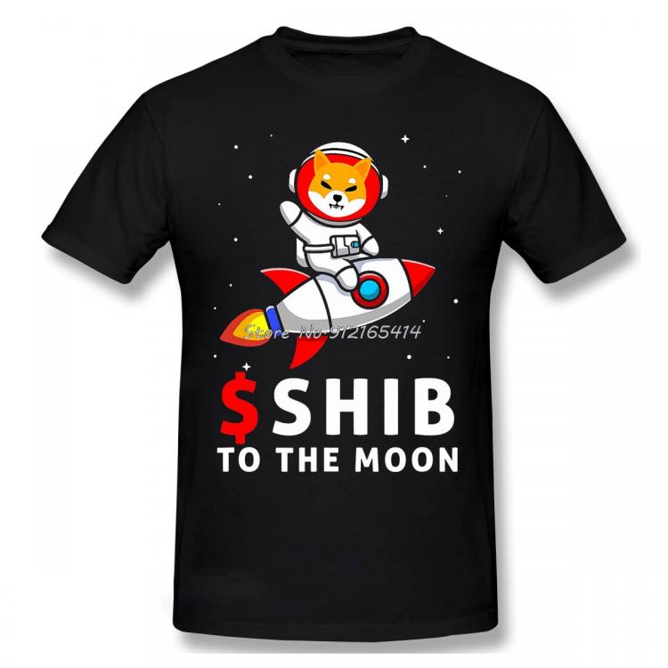 all in one place בגדי גברים High Quality Men Shib T-Shirt  $Shib To The Moon Shiba Inu Coin Shiba Token Shiba Crypto Pure Cotton Shirt Tees Harajuku TShirt