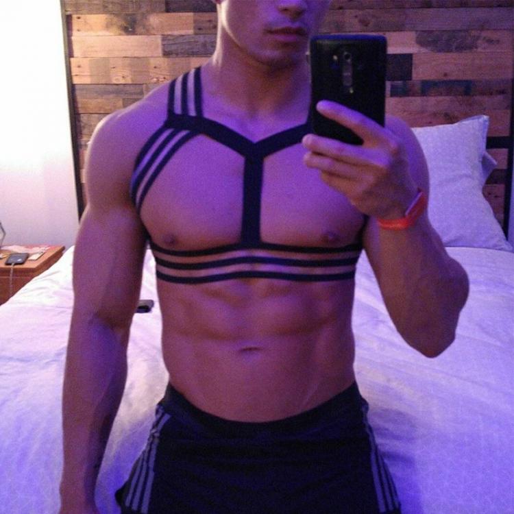 all in one place בגדי גברים Erotic Underwear Men Elastic Bandages Short Vst Sleeveless Garment Costume Straitjacket Sexy Mini Crop Top Club Gay Wear