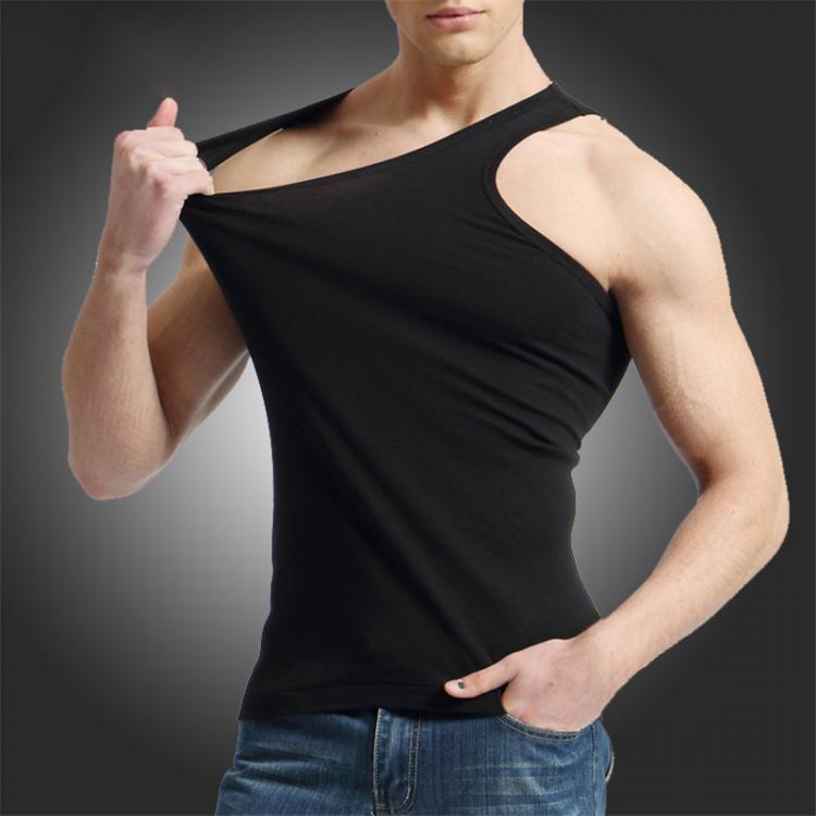 all in one place בגדי גברים BROWON Men Tank Top Brand High Quality 100% Cotton Undershirt Bodybuilding Singlet Fitness Sleeveless Vest Men Tank Tops