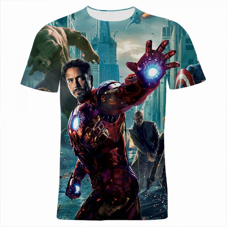 all in one place בגדי גברים 2021 New Fashion Men T Shirt Summer Short Sleeve Streetwear Women Clothes Marvel The Avengers 3D Print Boy Girl Kids Tee Shirts