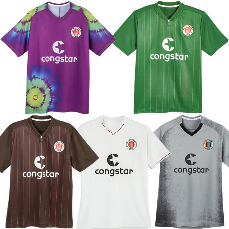 all in one place בגדי גברים St Pauli soccer Jersey 21 22 HOME AWAY THIRD Gray red white 2021 2022 Football shirt camiseta de fUtbol
