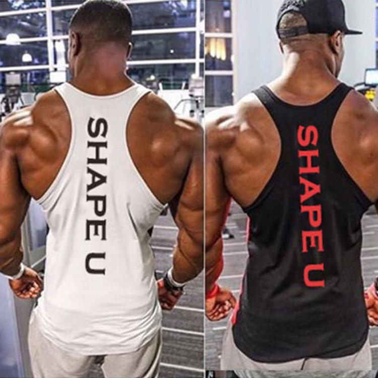all in one place בגדי גברים Fashion Men Tank Top Solid Gym Stringer Muscle Vest Top Bodybuilding Fitness Singlets Tees Sport Clothing