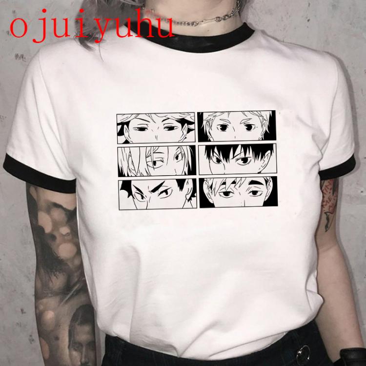 all in one place בגדי גברים Japanese Anime Oya Oya Oya Haikyuu T Shirt Men Summer Tops Kuroo Cartoon T-shirt Karasuno Kawaii Fly High Graphic Tees Male