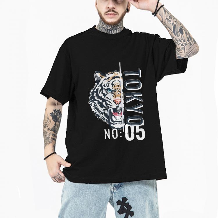 all in one place בגדי גברים T Shirts for Men 2021 Trending Woest Beest Tiger Graphic Printed Tops Men's Summer High Quality Tshirt Luxury Overzide T-shir