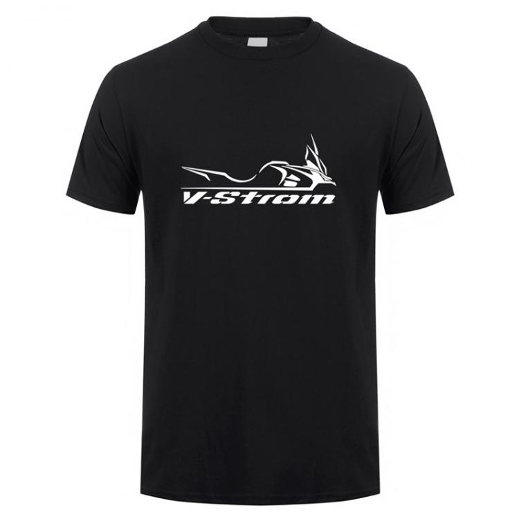 all in one place בגדי גברים V strom T Shirt Summer Short Sleeve Cotton T-shirt Mans Tshirt