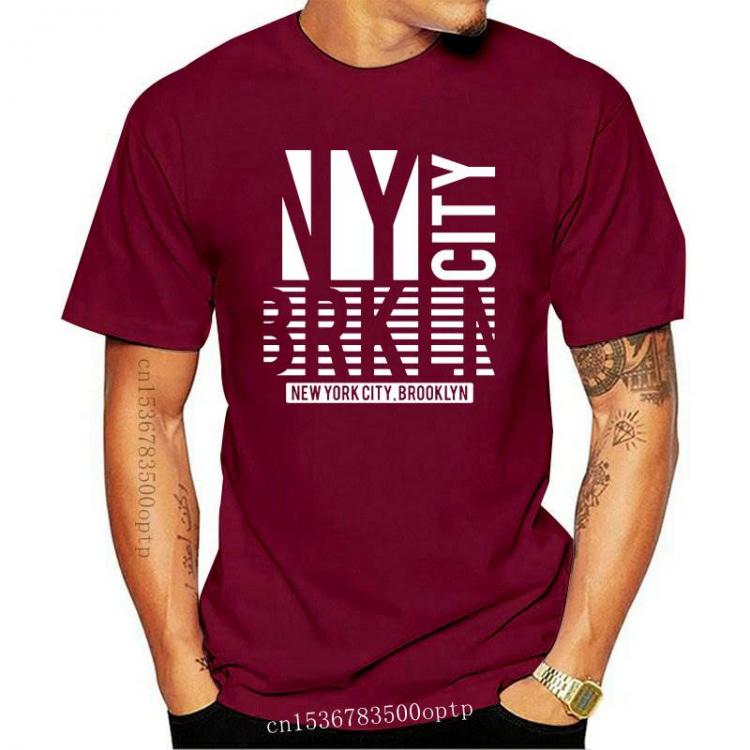 all in one place בגדי גברים New 2021 York City Brooklyn Men's T-Shirt Cotton Tee Shirt Fashion Classic Style