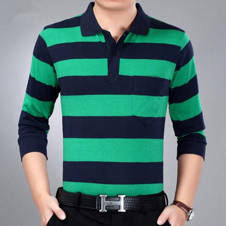 all in one place בגדי גברים 2021 Casual long sleeve business mens shirts male striped fashion brand polo shirt designer men tenis polos camisa social