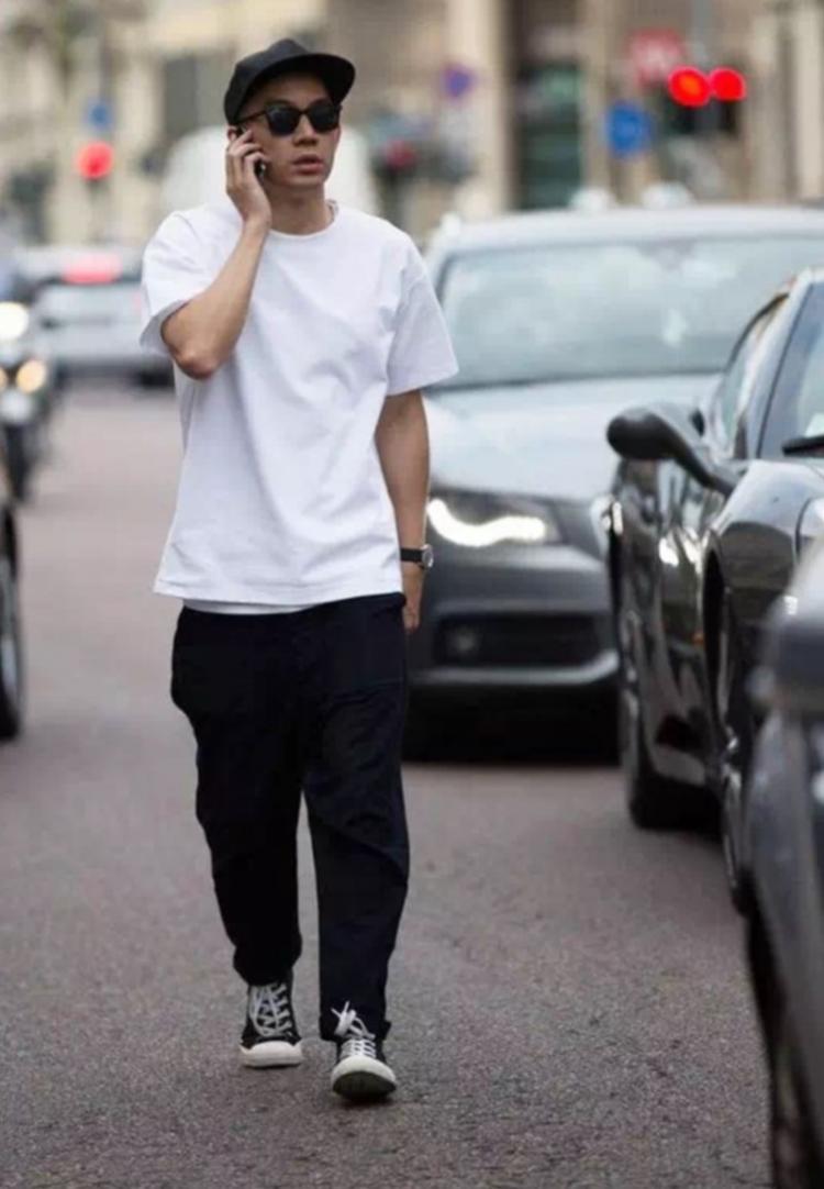 all in one place בגדי גברים Original design 2021 summer new men's pure cotton round neck short sleeve T-shirt white base shirt trendy top