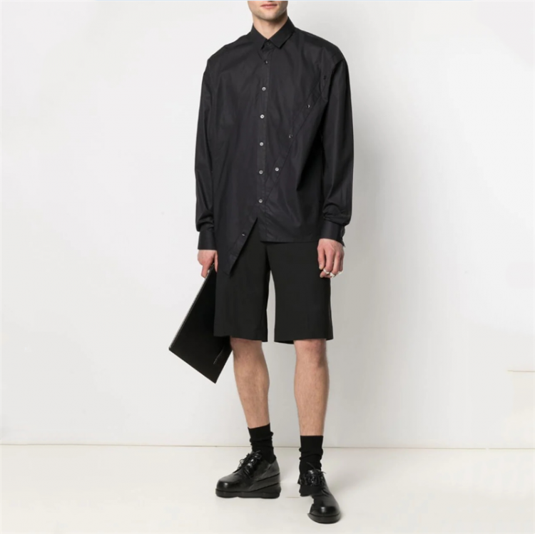 all in one place בגדי גברים New trend men's loose youth personality shirt long sleeve all over the thin shirt spring and autumn fashion coat top