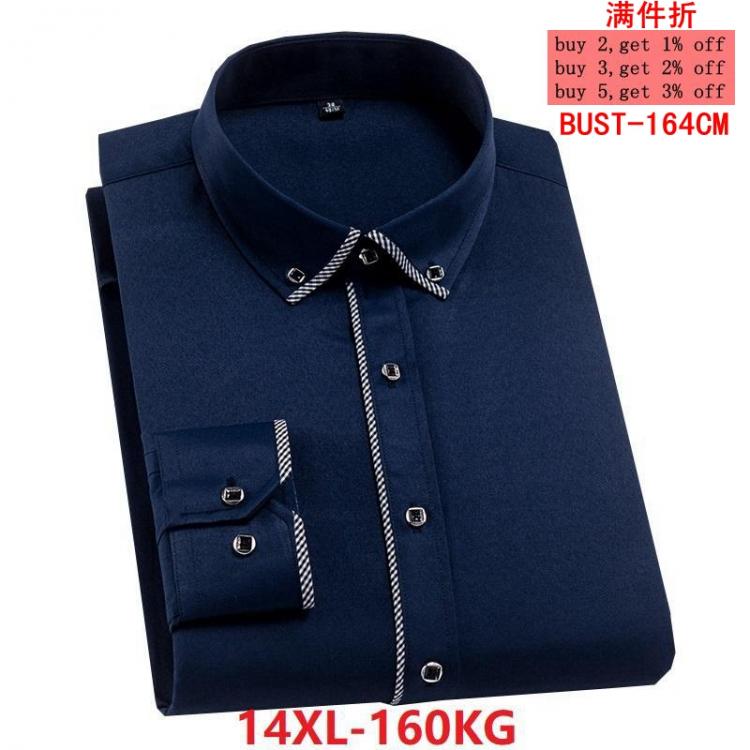 all in one place בגדי גברים autumn summer men Large size plus size shirt 8XL Long sleeve striped 14XL big size 7XL work Dress shirt 10XL Business 12XL red
