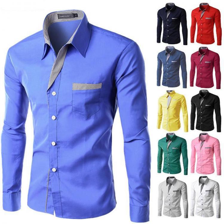 all in one place בגדי גברים 2021 Hot Sale New Fashion Camisa Masculina Long Sleeve Shirt Men Slim fit Design Formal Casual Brand Male Dress Shirt Size M-4XL