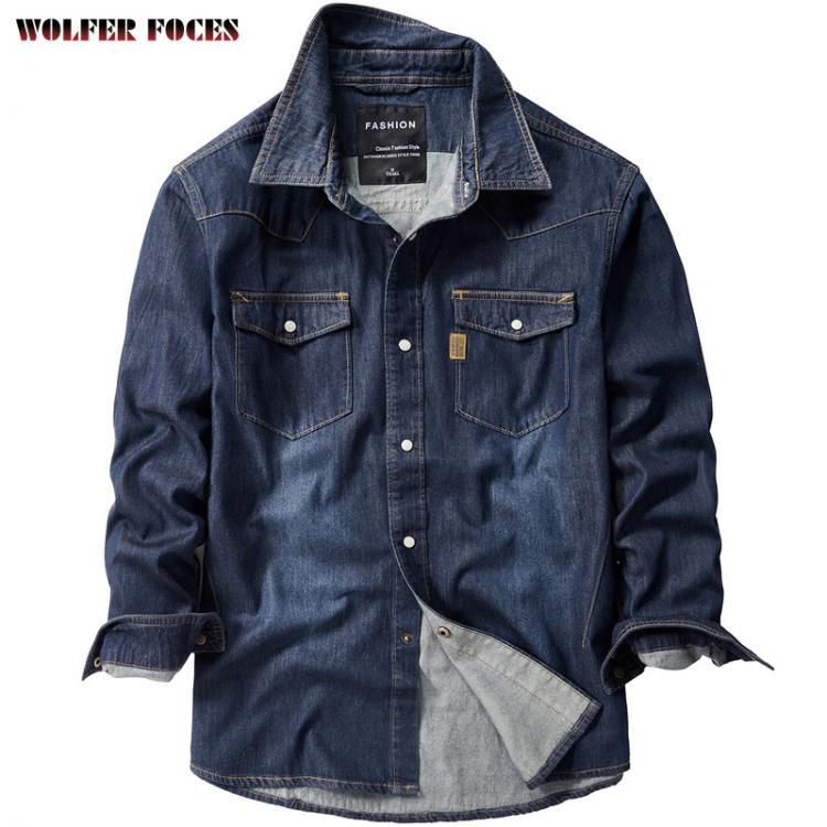 all in one place בגדי גברים Denim Shirts Men's  Shirt For Men 2021 New Fasion Mens Dress Summer Man Brand Luxury Dress-shirt Male Long Sleeve Casual Jack