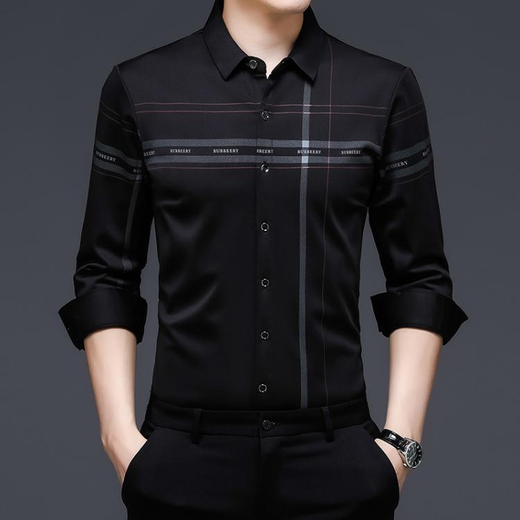 all in one place בגדי גברים 2021 Autumn New Shirt Men's Long-Sleeved Korean Formal Business Suit Men's Non-Iron Casual Shirt