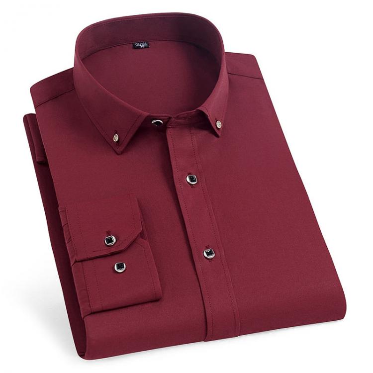 all in one place בגדי גברים New Men French Cufflinks Shirt Men's Stripes Shirt Long Sleeve Casual Solid Male Brand Shirts Slim Fit French Cuff Dress Shir