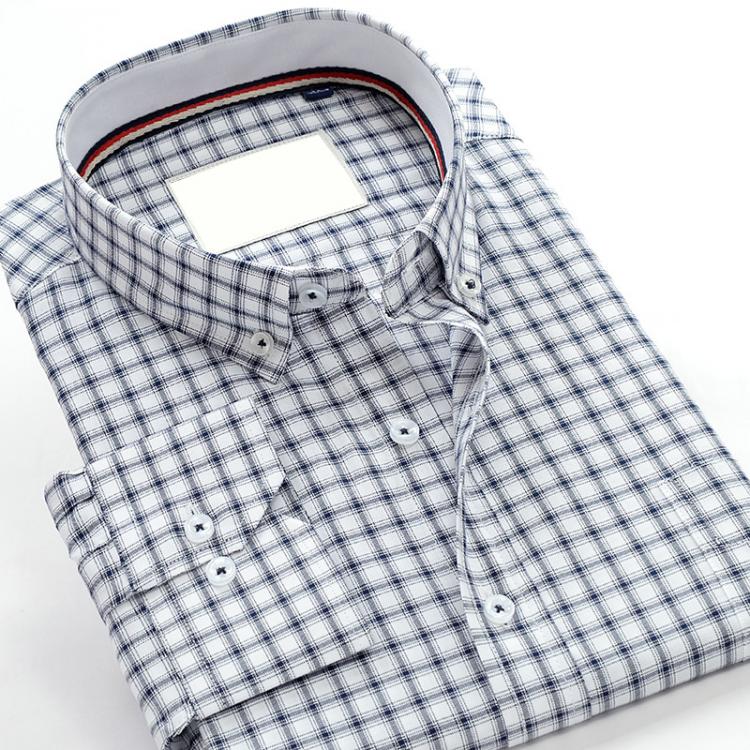 all in one place בגדי גברים 100% COTTON  new arrival Plaid men long sleeve Shirt formal obese high quality fashion super large casual plus size M-9XL10XL