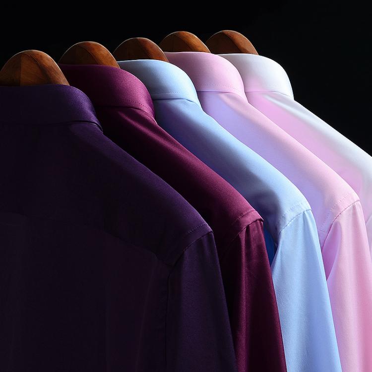 all in one place בגדי גברים Mens Shirts Casual Slim Short Sleeve Korean Style With Embroidered On Collar Plain Summer Stretch Button Anti-wrinkle Men Clothe