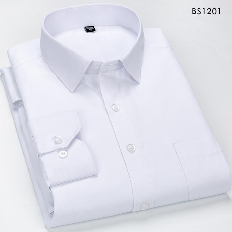 all in one place בגדי גברים men shirts 2020 Brand casual Solid/striped Social Dress shirt white black Slim fit Wedding/business Classic camisas 8XL 7XL 6XL