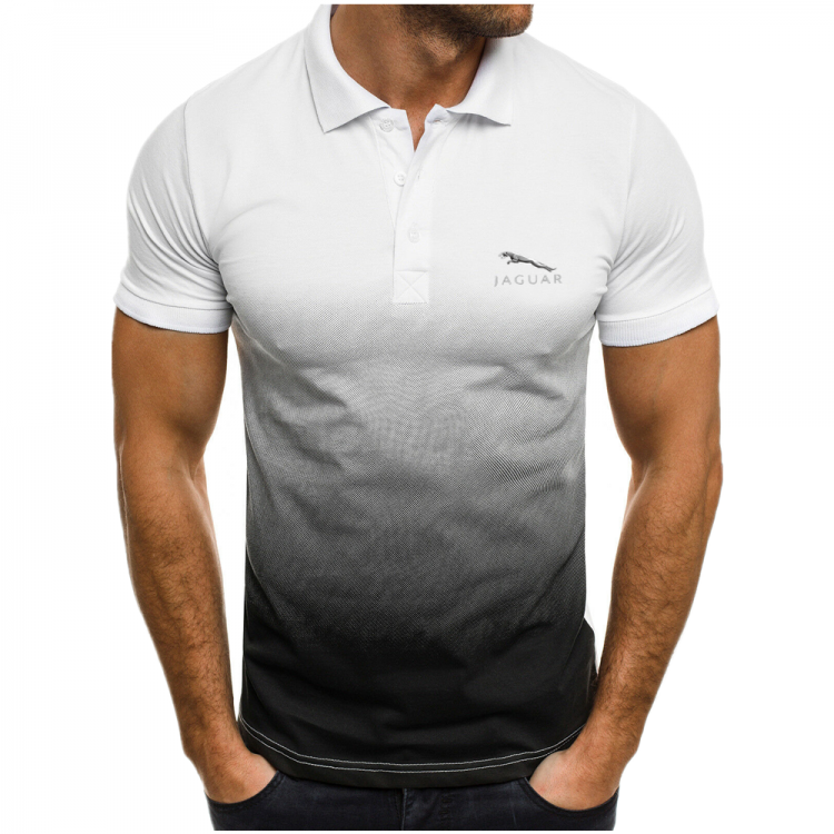 all in one place בגדי גברים Jaguar 2021new men's shirt slim fit jogging fitness quick-drying men's street art short-sleeve shirt men's printed 