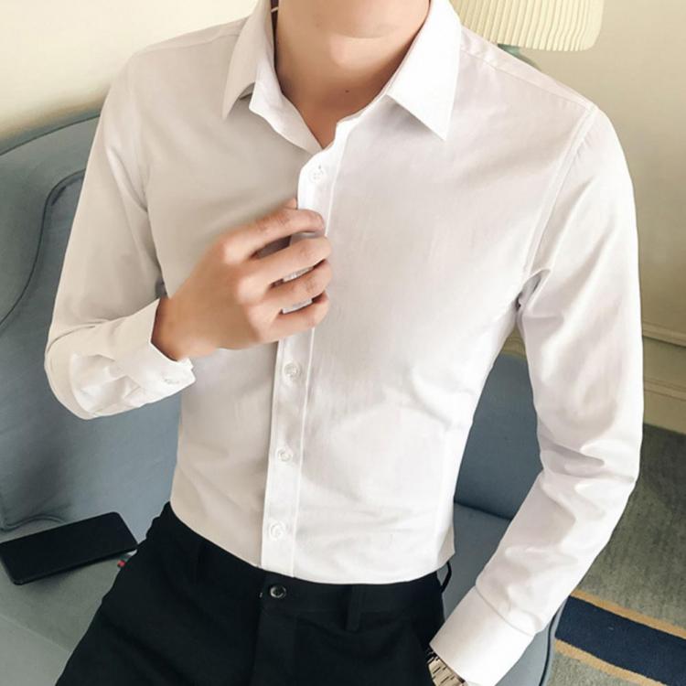 all in one place בגדי גברים Men Suit Set 2021  Lapel Formal Summer Long Sleeve Buttons Shirt for Dating