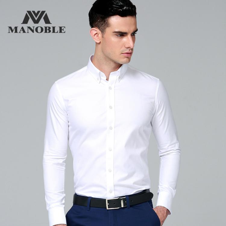 all in one place בגדי גברים High Quality Men's Dress Shirt 2021 Brands New Fashion Regular Fit Shirts Business Long Sleeve with Collar Button Cufflink So