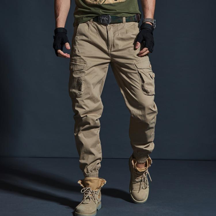all in one place בגדי גברים High Quality Khaki Casual Pants Men Military Tactical Joggers Camouflage Cargo Pants Multi-Pocket Fashions Black Army Trousers
