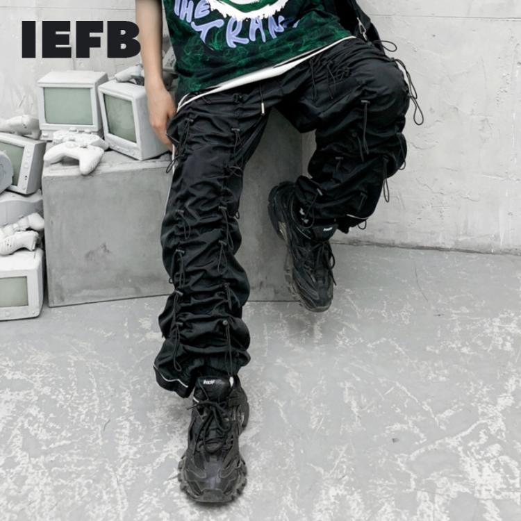 all in one place בגדי גברים IEFB /men's and women's wear High-quality functional drawstring Sweatpants 2021 Autumn  streetwear new casual loose pant
