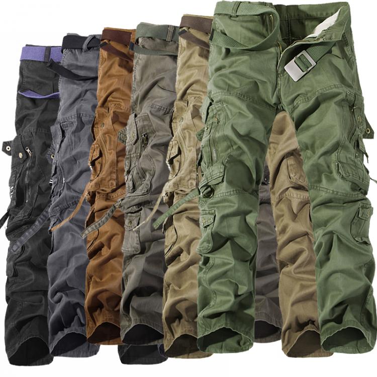 all in one place בגדי גברים Military Tactical pants men Multi-pocket washed overalls men loose cotton pants male cargo pants for men trousers,size 28-42