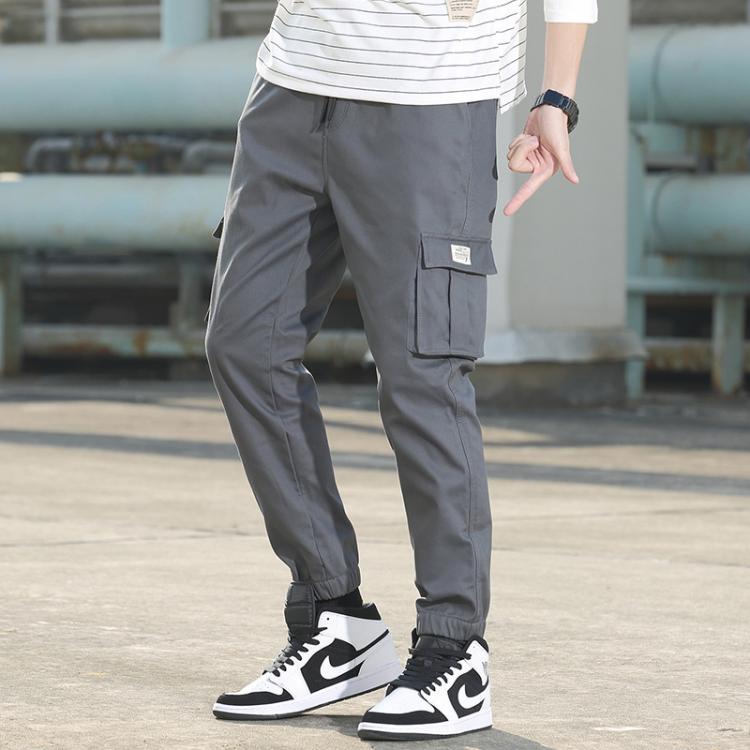 all in one place בגדי גברים Overalls men's 2021 autumn new cotton tide brand trousers wholesale youth functional multi-pocket men's casual pants