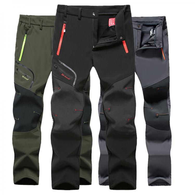 all in one place בגדי גברים Summer Hiking Pants Men Stretch Softshell Fleece Fishing Pants Outdoors Sports Tactical Waterproof Mountain Trekking Pants Mens