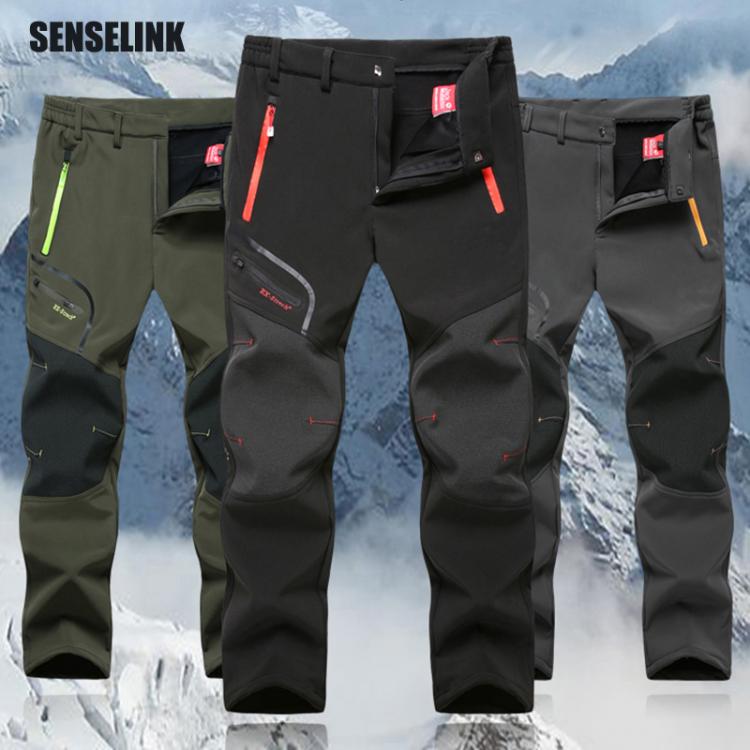 all in one place בגדי גברים Autumn Winter Men Outdoor Pants Plus Size Fleece Warm Waterproof Windproof Breathable Trousers Sports Hiking Cargo Pants Men 6XL