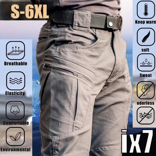 all in one place בגדי גברים City Tactical Cargo Pants Men Outdoor Hiking Camping Multi Pocket Military Army Trousers Casual Breathable Waterproof Sweatpants