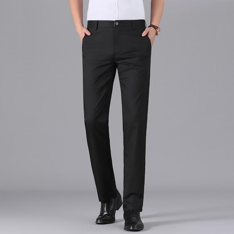 all in one place בגדי גברים New middle-aged men's business trousers stretch non-iron casual pants men's trousers men's trousers mens pants  har