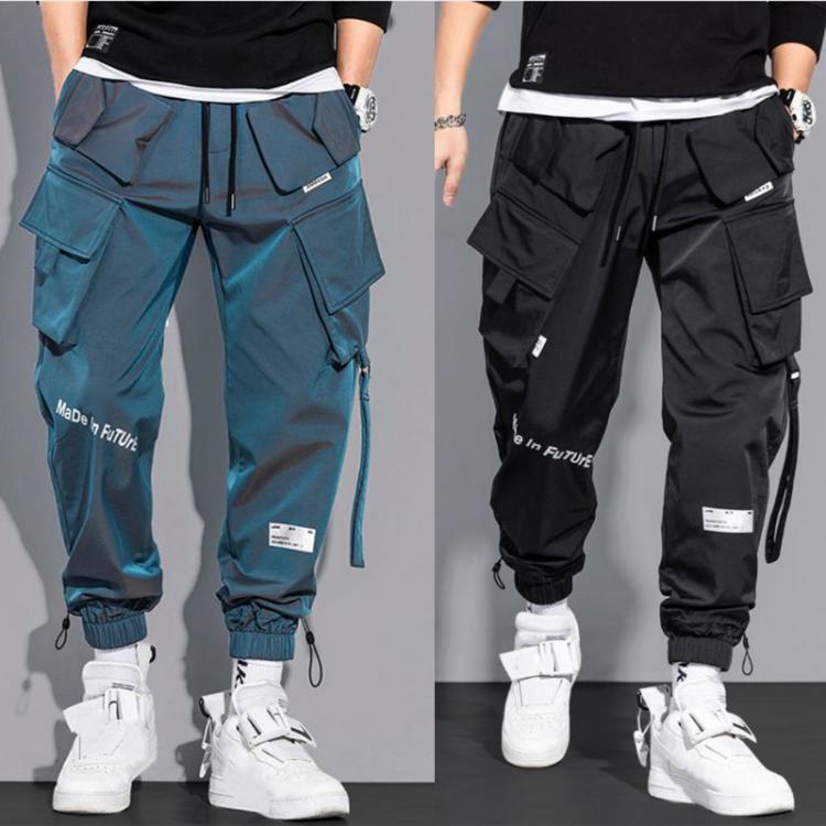 all in one place בגדי גברים Men's Cargo Pants Fashion Hip Hop Multi-pocket Trousers Trendy Streetwear Solid Sweatpants Pantalones Casuales Para Hombre
